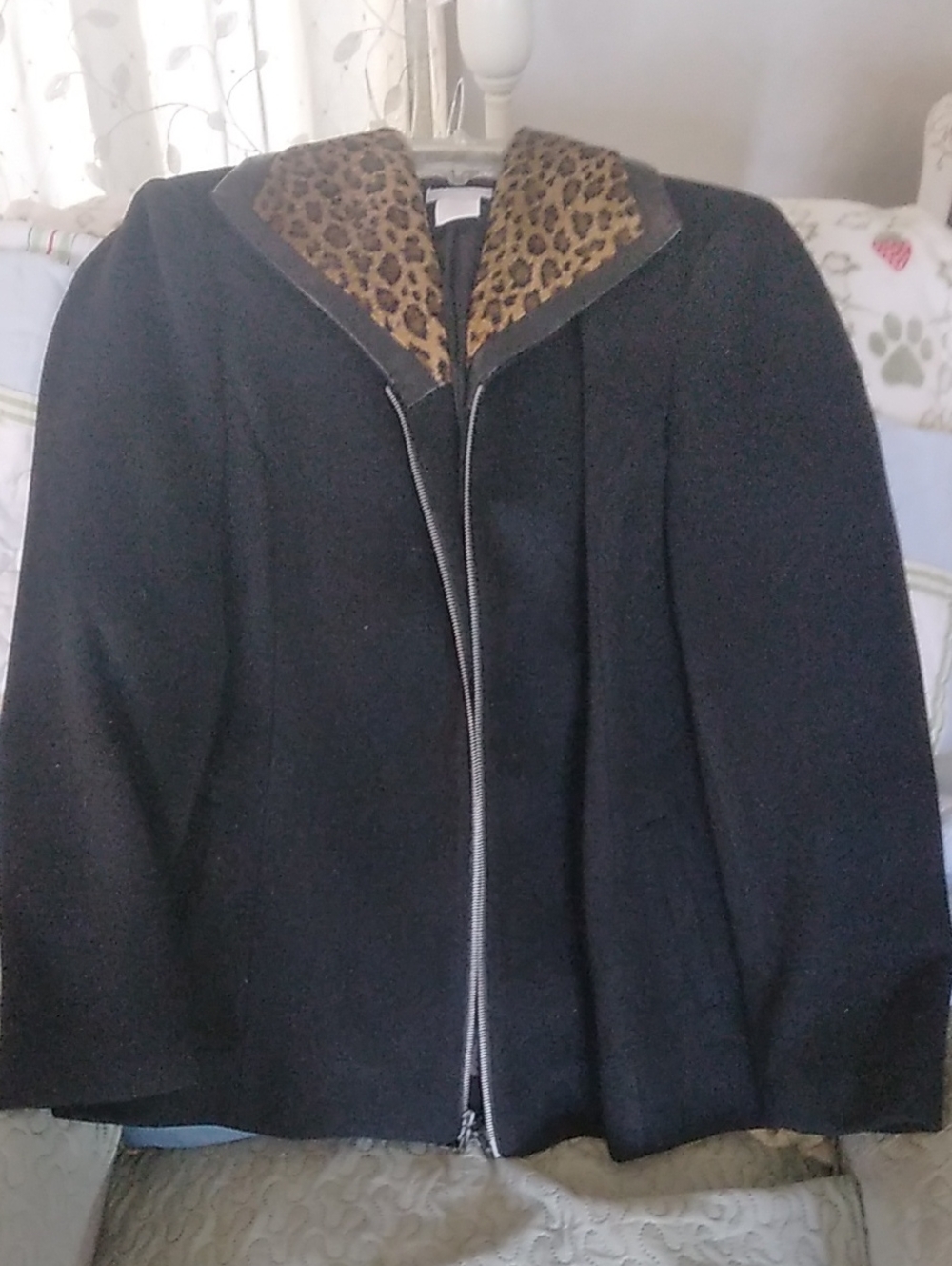 K Jordan Leopard Faux Fur Coat in Brown and Black